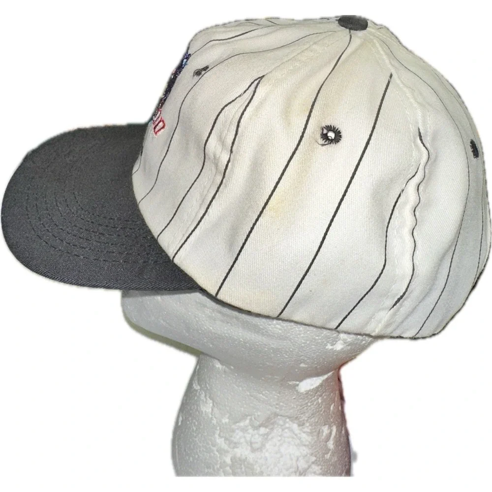 Vintage Planet Hollywood‎ Pinstripe SnapBack Hat Cap Orlando Theme Park